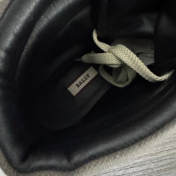 Bally Manilo Hiking Boots NEW Black Grey Turquoise Trim Suede Lug Sole Size 38 - Picture 4 of 7